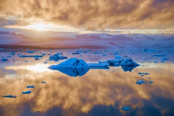 gletschersee sonnenuntergang island05